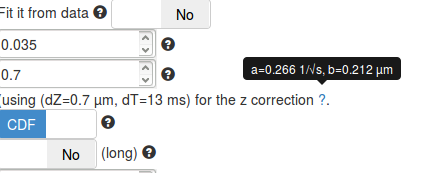 screenshot of the z correction box.